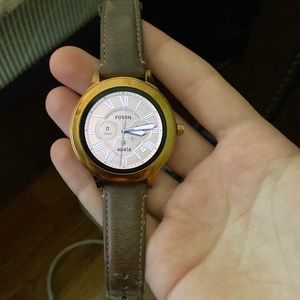 Rose Gold Fossil Q Venture (3rd Gen) Smart Watch